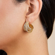 Jenny CZ Statement Hoop Earrings