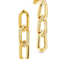 Kinslee Chain Drop Stud Earrings