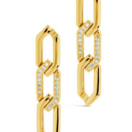 Kinslee Chain Drop Stud Earrings