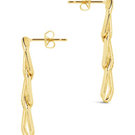 Kinslee Chain Drop Stud Earrings