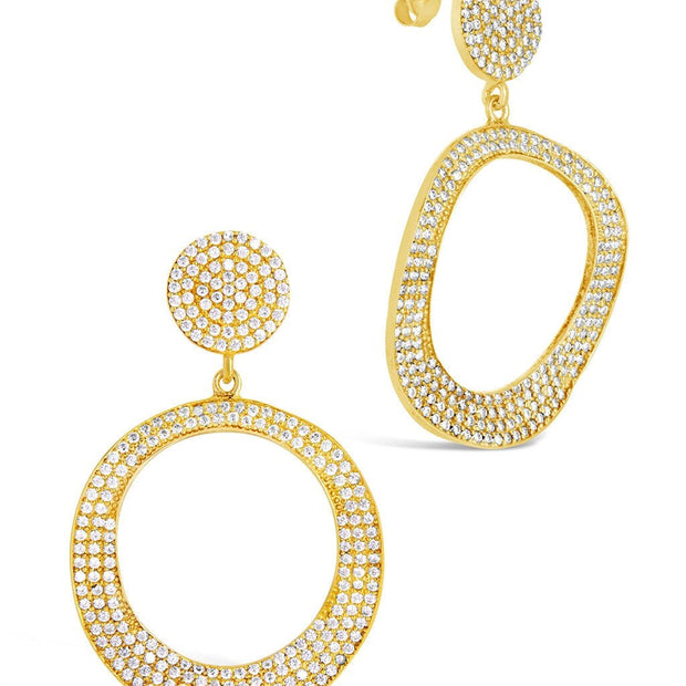 Juniper CZ Statement Drop Earrings
