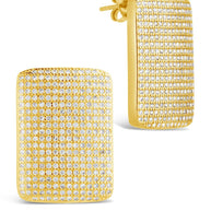 Beignet CZ Stud Earrings
