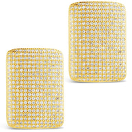 Beignet CZ Stud Earrings