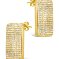 Beignet CZ Stud Earrings