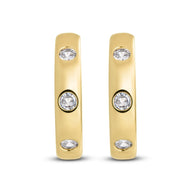 Molly CZ Studded Micro Hoops
