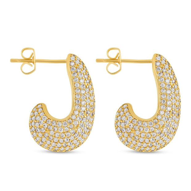 Callie CZ Teardrop Polished Earring