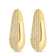 Callie CZ Teardrop Polished Earring