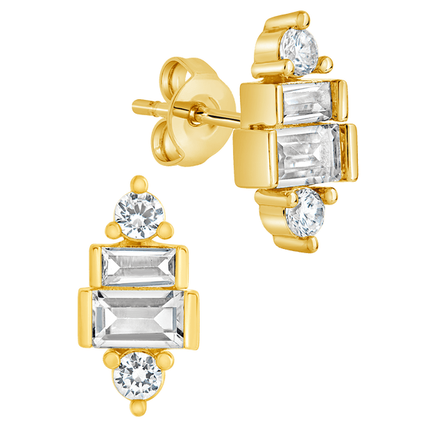 Teared CZ Liora Studs