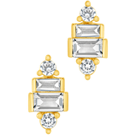 Teared CZ Liora Studs