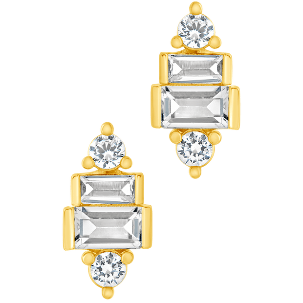Teared CZ Liora Studs