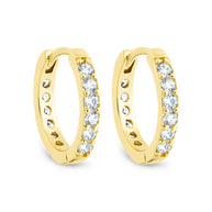 Zadie CZ Everyday Hoop Earrings