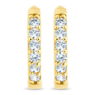 Zadie CZ Everyday Hoop Earrings