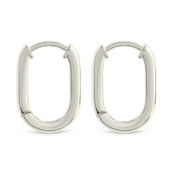 Casey Rectangular CZ Hoop Earrings