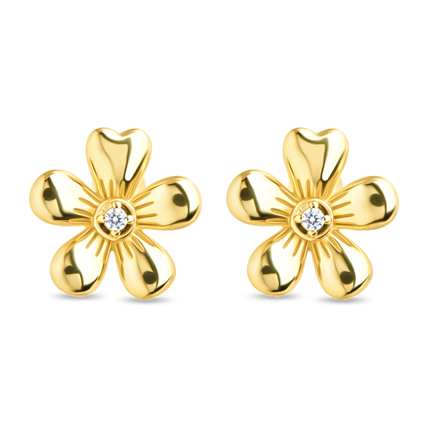 Jocelyn CZ Micro Flower Stud Earrings