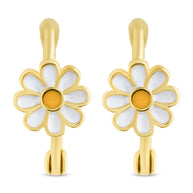 Stella Flower Micro Hoop Earrings