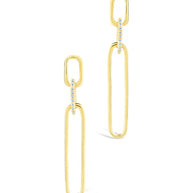 Chelle CZ Mixed Link Drop Studs