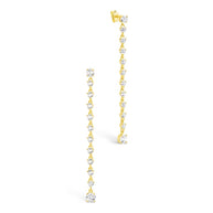 Layken CZ Stationed Stud Earrings