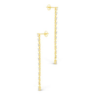 Layken CZ Stationed Stud Earrings