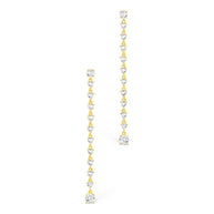 Layken CZ Stationed Stud Earrings