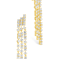 Linda CZ Dangle Stud Earrings
