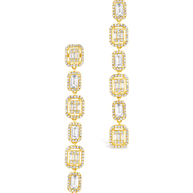 Nancy CZ Drop Stud Earrings