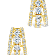Yasmina CZ Hoop Earrings