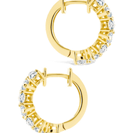 Carina Pear Cut CZ Hoops