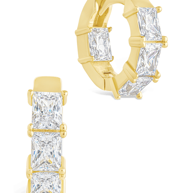 Cosima Baguette CZ Hoops
