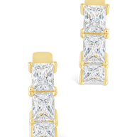 Cosima Baguette CZ Hoops