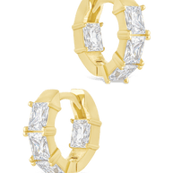 Cosima Baguette CZ Hoops