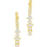 Aaliyah CZ Hoop Earrings