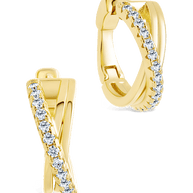 Juliana CZ Hoop Earrings