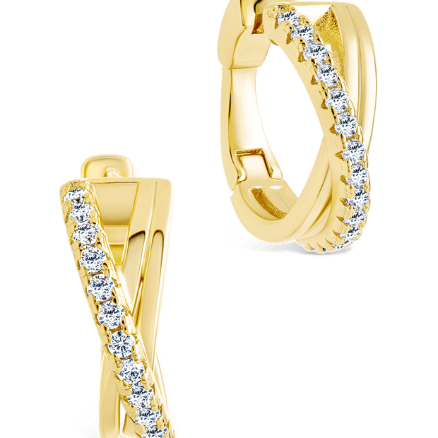 Juliana CZ Hoop Earrings