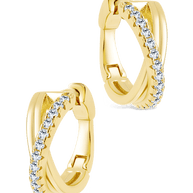 Juliana CZ Hoop Earrings