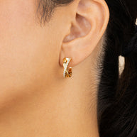 Juliana CZ Hoop Earrings
