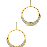 Muriel CZ O Drop Earrings