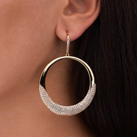 Muriel CZ O Drop Earrings