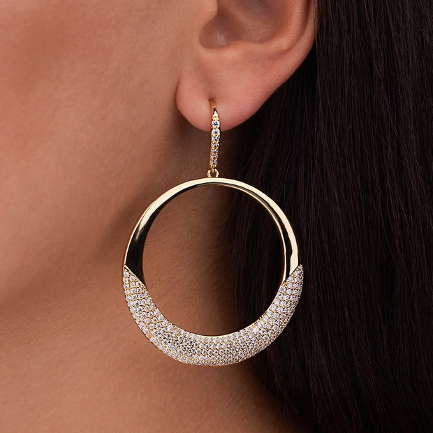 Muriel CZ O Drop Earrings