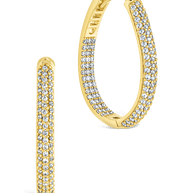 Melba Pave CZ Hoops