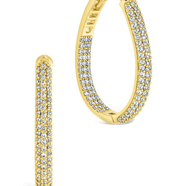 Melba Pave CZ Hoops
