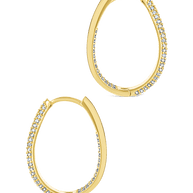 Melba Pave CZ Hoops