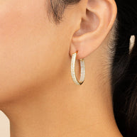 Melba Pave CZ Hoops
