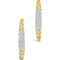 Cherise Pave CZ Hoop Earring