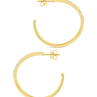 Cherise Pave CZ Hoop Earring