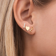 Sterling Silver Heart & Infinity Earring Set of 3