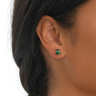 Sterling Silver CZ Cluster Studs