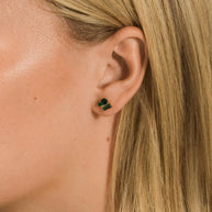 Sterling Silver CZ Cluster Studs