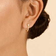 Sterling Silver CZ Star Jacket Earrings