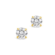 Sterling Silver 4mm CZ Stud Earrings