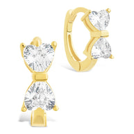 Sterling Silver Ravenna CZ Micro Hoop Earrings
